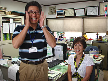 事務所にて